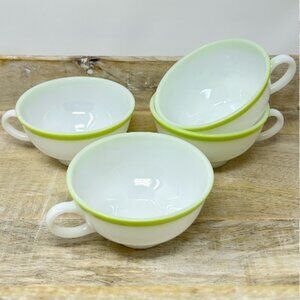 Vintage 1950's Pyrex Tea Cups Set of 4